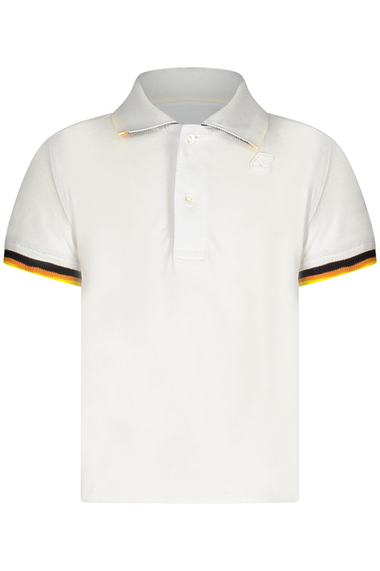 K-WAY POLOSHIRT KURZE ÄRMEL KINDER WEISS