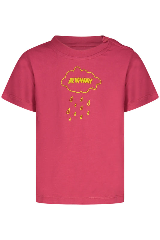 K-WAY KURZARM-T-SHIRT MÄDCHEN ROSA