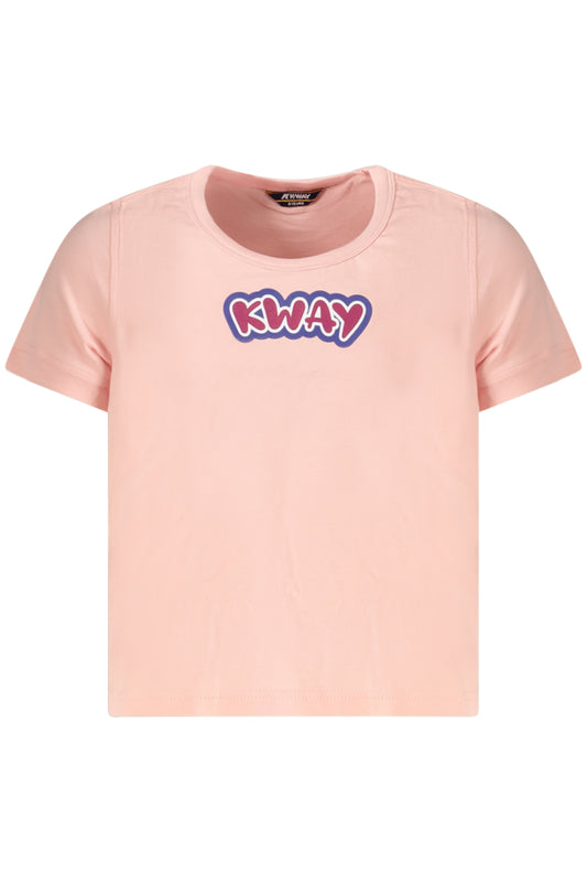 K-WAY KURZARM-T-SHIRT MÄDCHEN ROSA