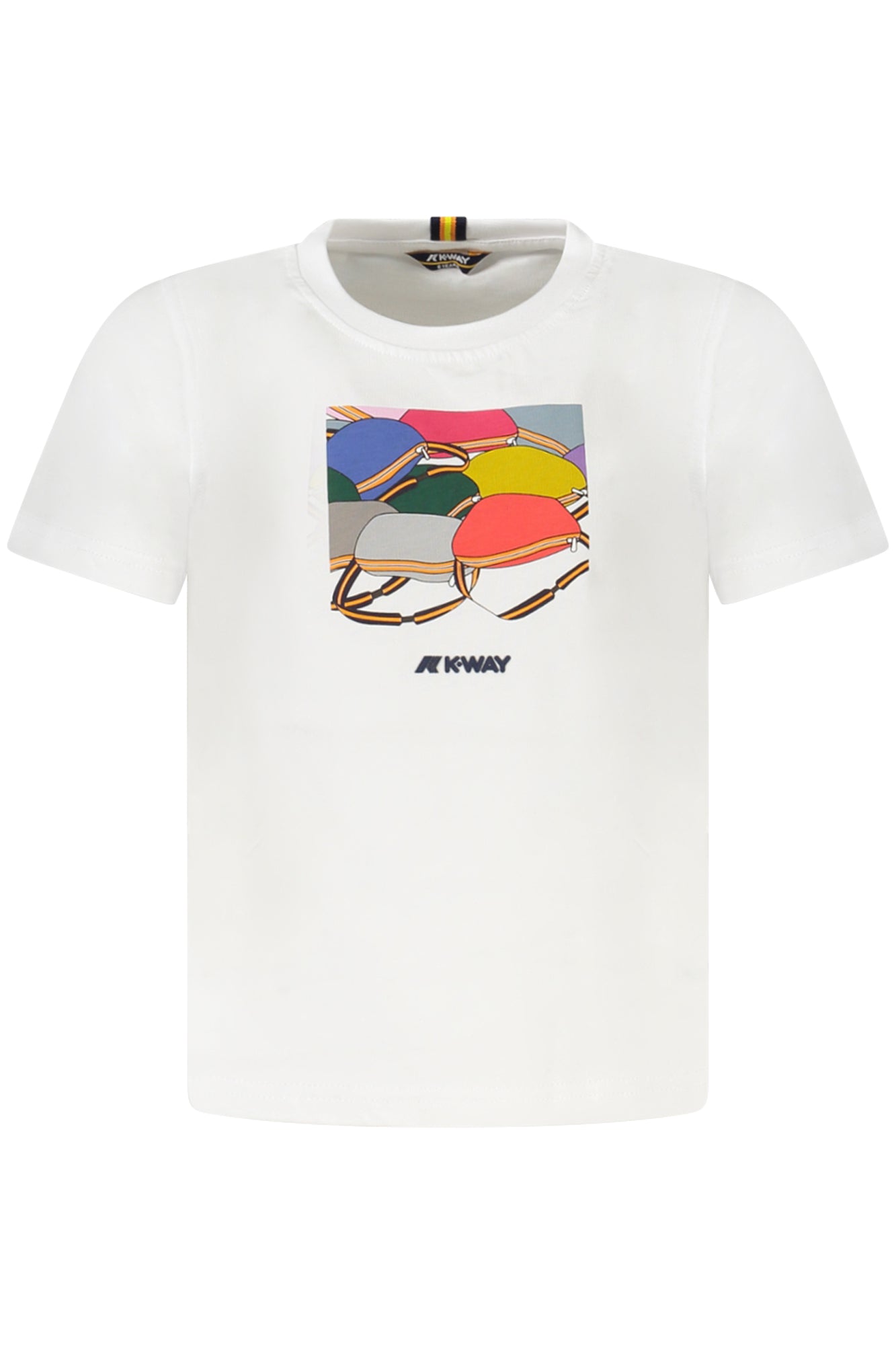 K-WAY KURZARM T-SHIRT KINDER WEISS
