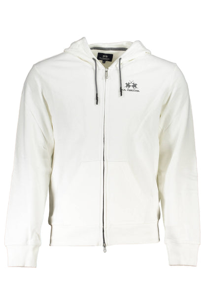LA MARTINA WEISSES REISSVERSCHLUSS-SWEATSHIRT FÜR HERREN