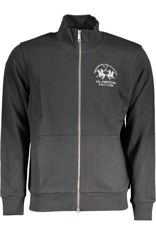 SCHWARZES SWEATSHIRT MIT REISSVERSCHLUSS FÜR HERREN LA MARTINA