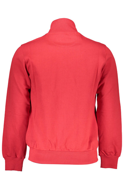 LA MARTINA ROTES HERREN-SWEATSHIRT MIT REISSVERSCHLUSS