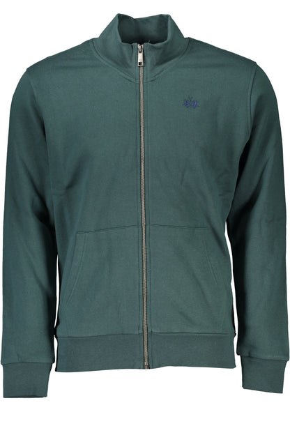 LA MARTINA HERREN-SWEATSHIRT MIT GRÜNEM ZIP