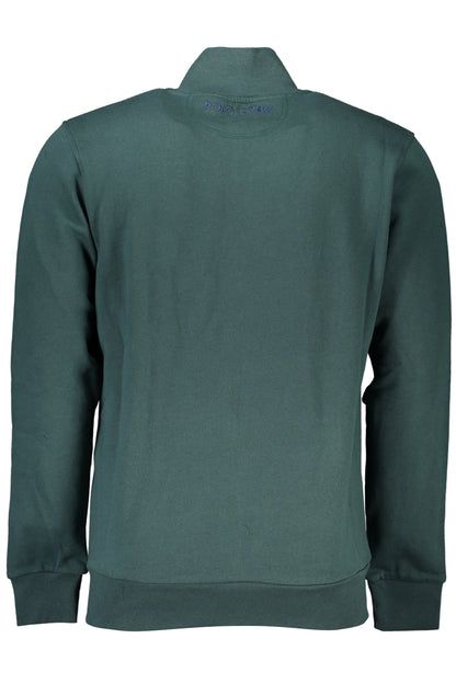 LA MARTINA HERREN-SWEATSHIRT MIT GRÜNEM ZIP