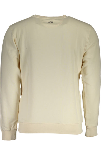 LA MARTINA WEIßER HERREN SWEATSHIRT OHNE REISSVERSCHLUSS