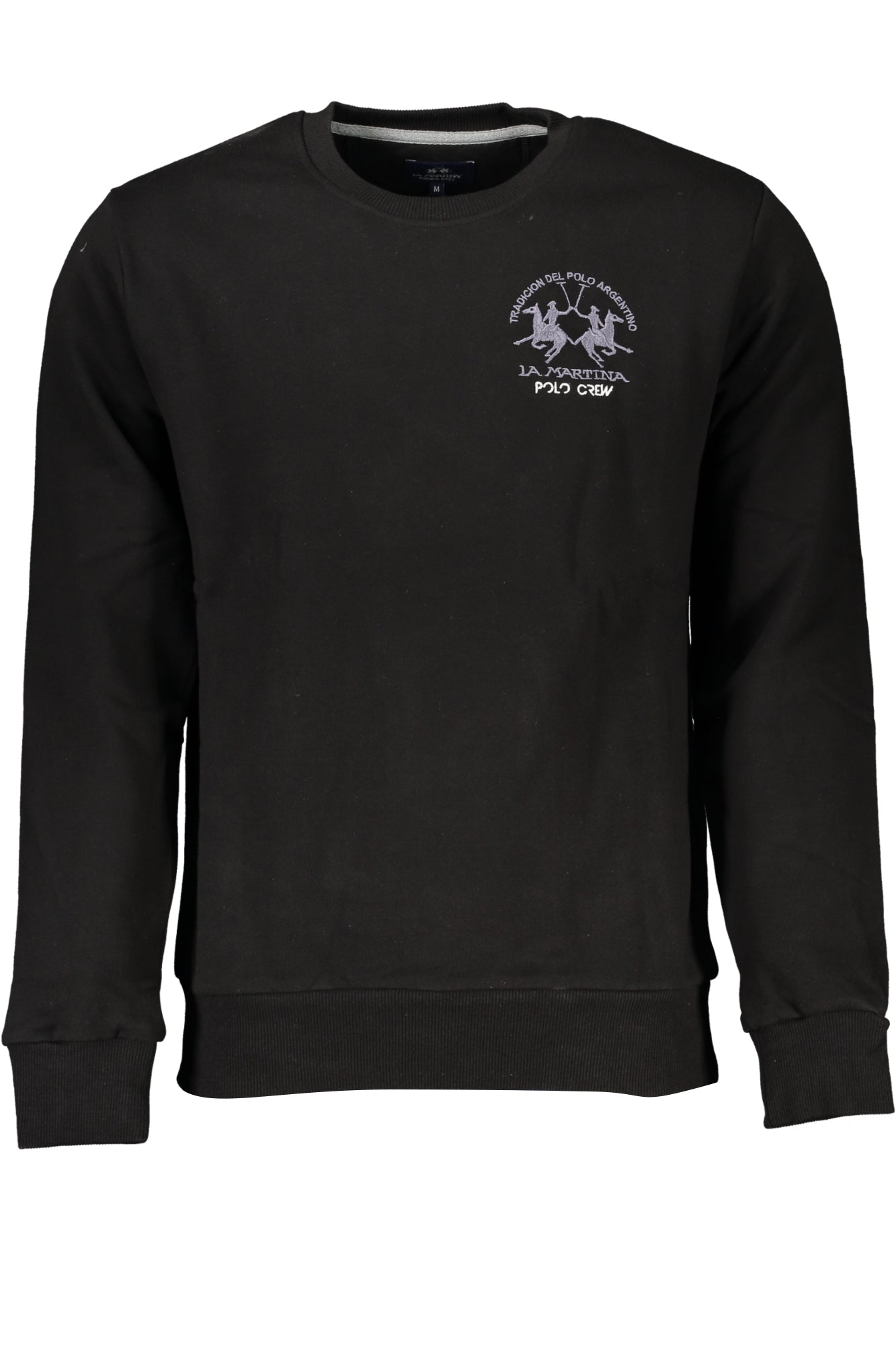 LA MARTINA SCHWARZES HERREN-SWEATSHIRT MIT REISSVERSCHLUSS