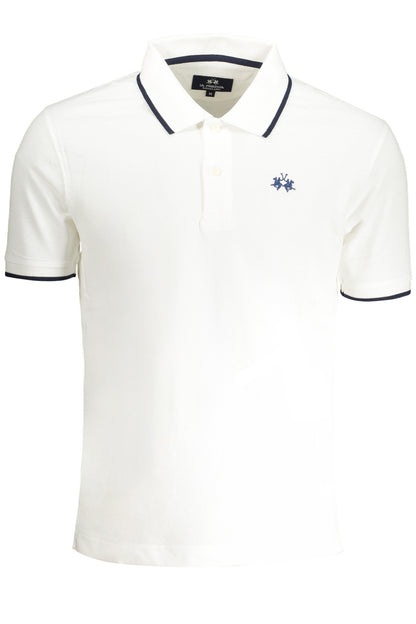 LA MARTINA HERREN KURZARM POLO WEISS