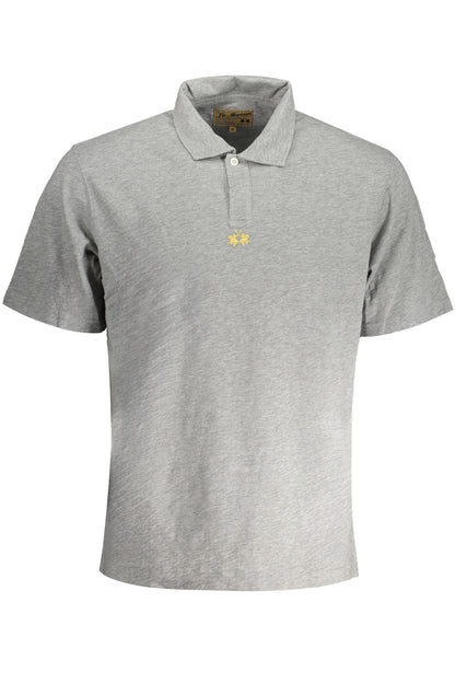 LA MARTINA HERREN-POLOSHIRT MIT KURZEN ÄRMELN, GRAU
