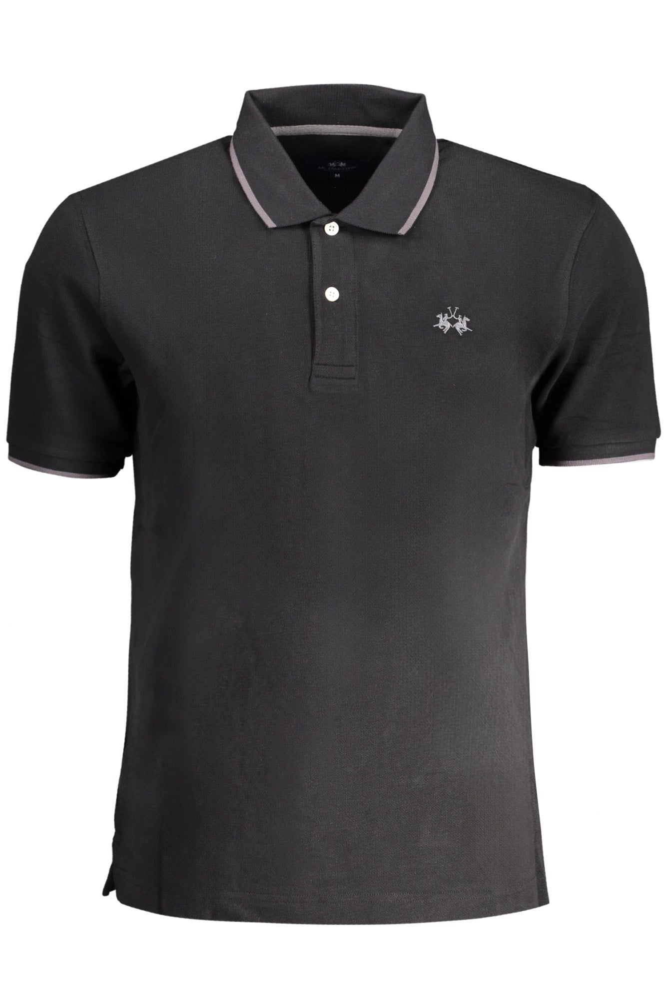 LA MARTINA HERREN KURZARM POLO SCHWARZ