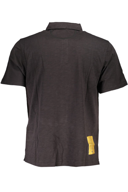 LA MARTINA SCHWARZES KURZÄRMELIGES POLOSHIRT FÜR HERREN