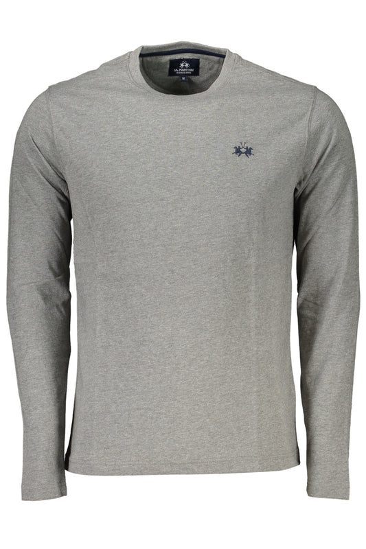 LA MARTINA HERREN-LANGARM-T-SHIRT GRAU