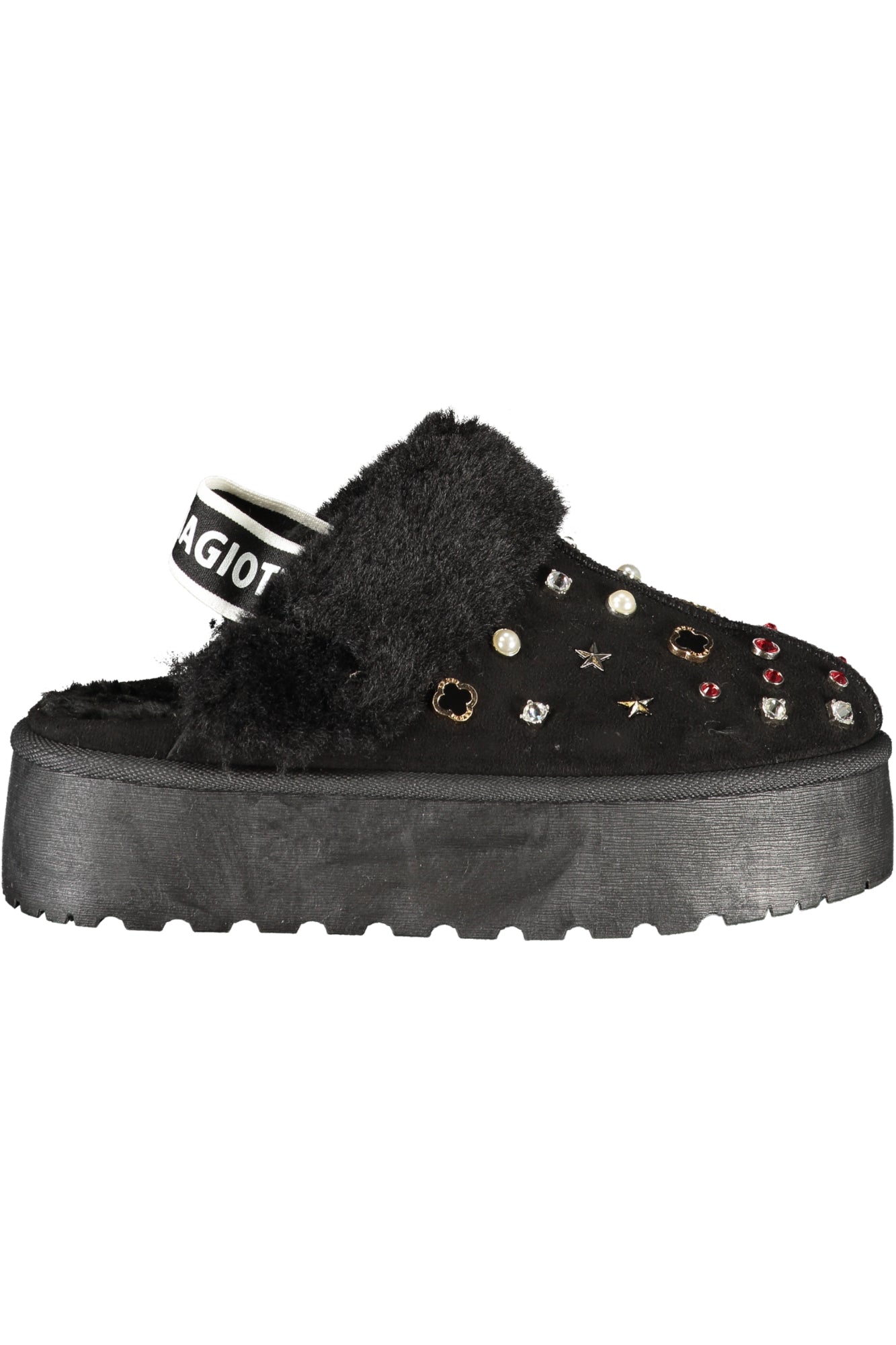 LAURA BIAGIOTTI SCHWARZE WINTER-CLOGS FÜR DAMEN