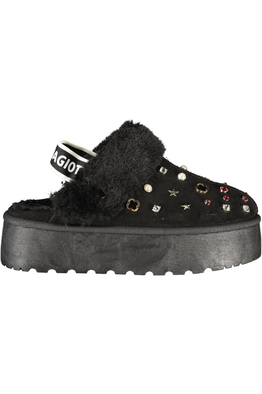 LAURA BIAGIOTTI SCHWARZE WINTER-CLOGS FÜR DAMEN
