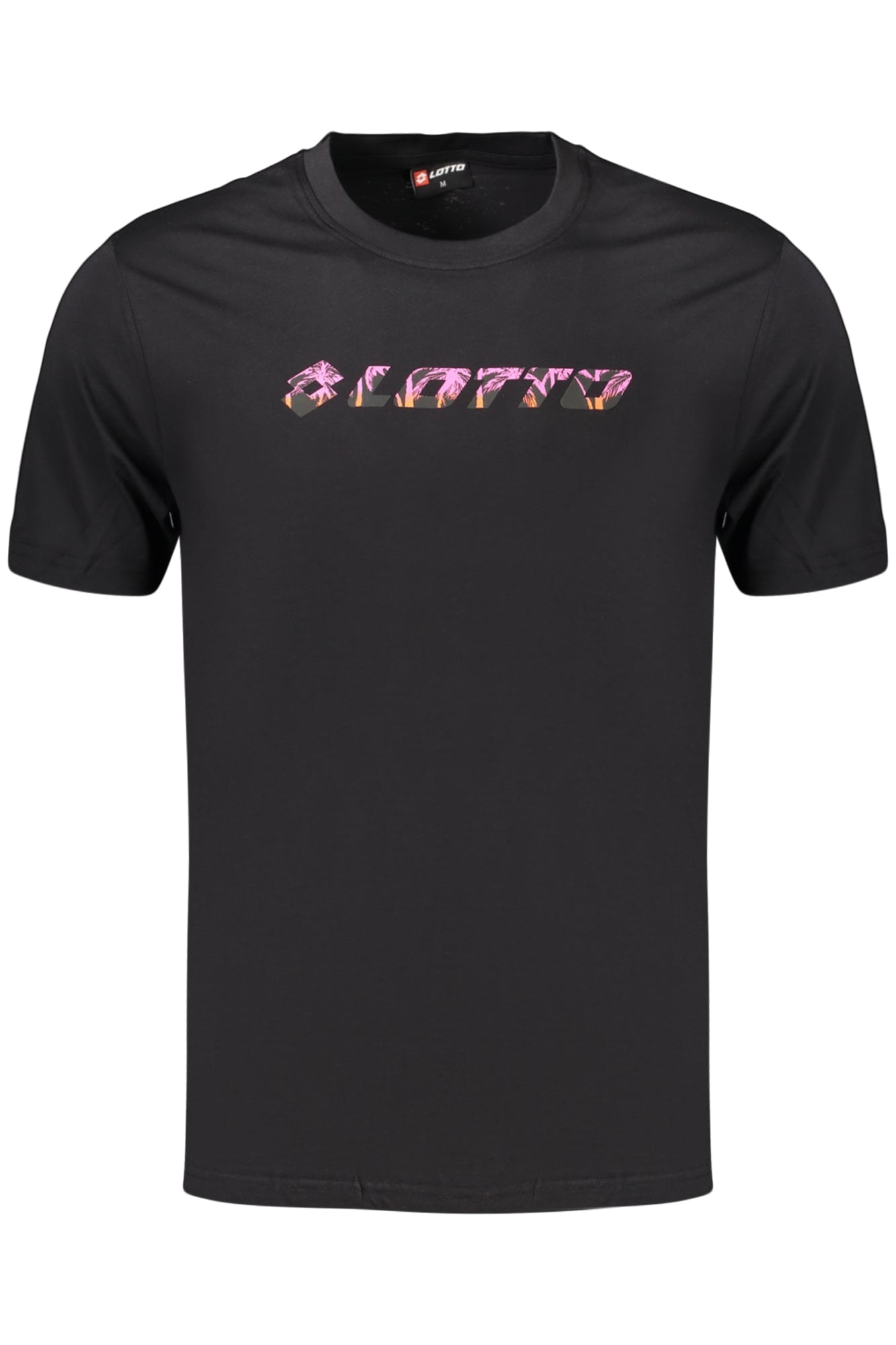 LOTTO Herren Schwarzes Kurzarm-T-Shirt
