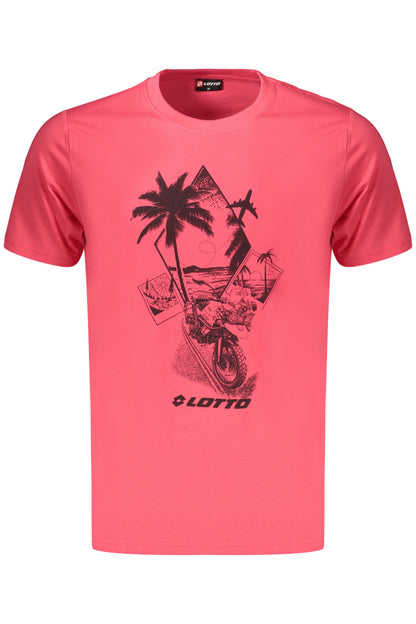 LOTTO Herren-T-Shirt, rot, kurzärmelig