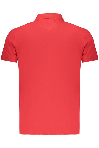 ROTES MARINEBLAUES POLOSHIRT FÜR HERREN MIT KURZEN ÄRMELN