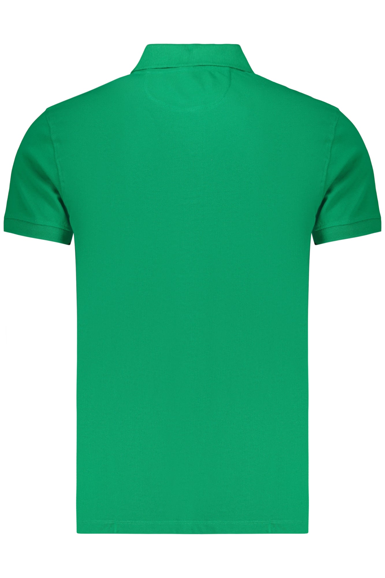 Marinegrünes Herren-Poloshirt mit kurzen Ärmeln