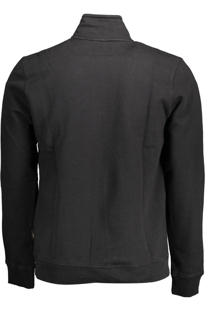 Napapijri Herren-Sweatshirt mit Reißverschluss, Schwarz