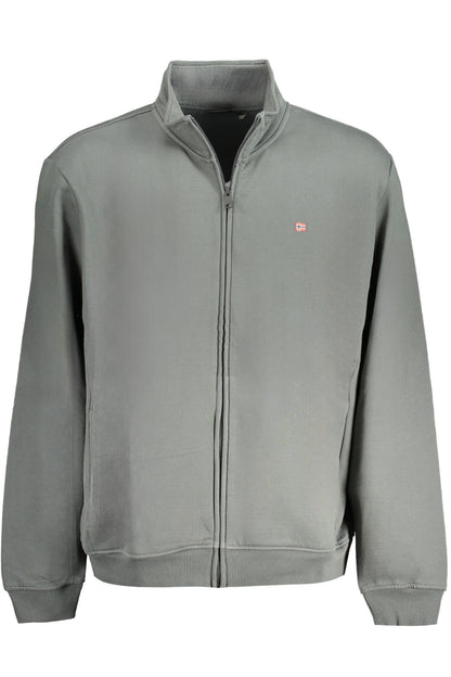 NAPAPIJRI GRÜNES REISSVERSCHLUSS-SWEATSHIRT FÜR HERREN