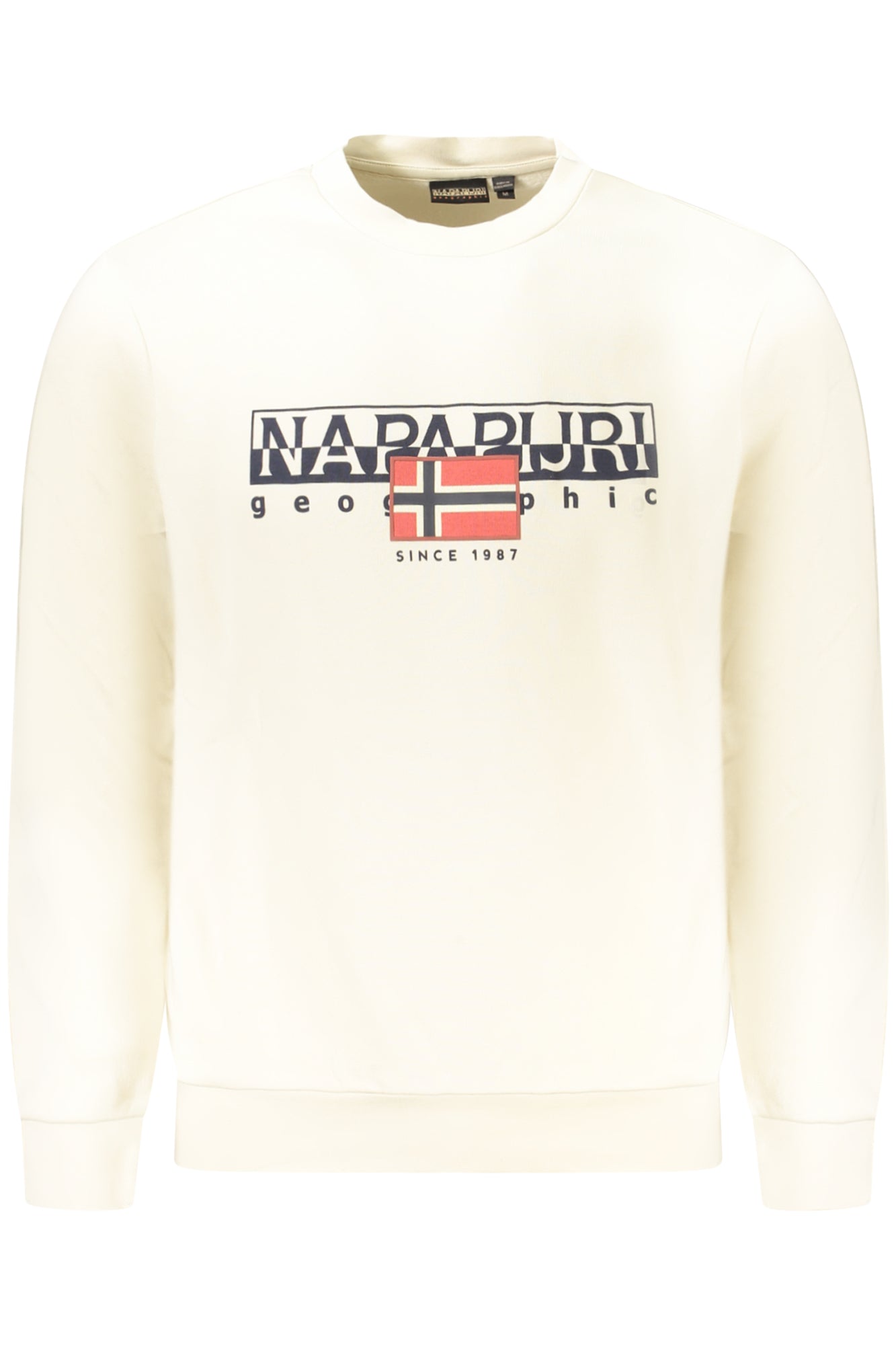 NAPAPIJRI HERREN-SWEATSHIRT MIT ZIP, BEIGE