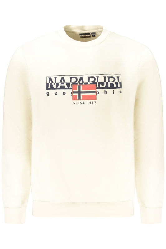 NAPAPIJRI HERREN-SWEATSHIRT MIT ZIP, BEIGE