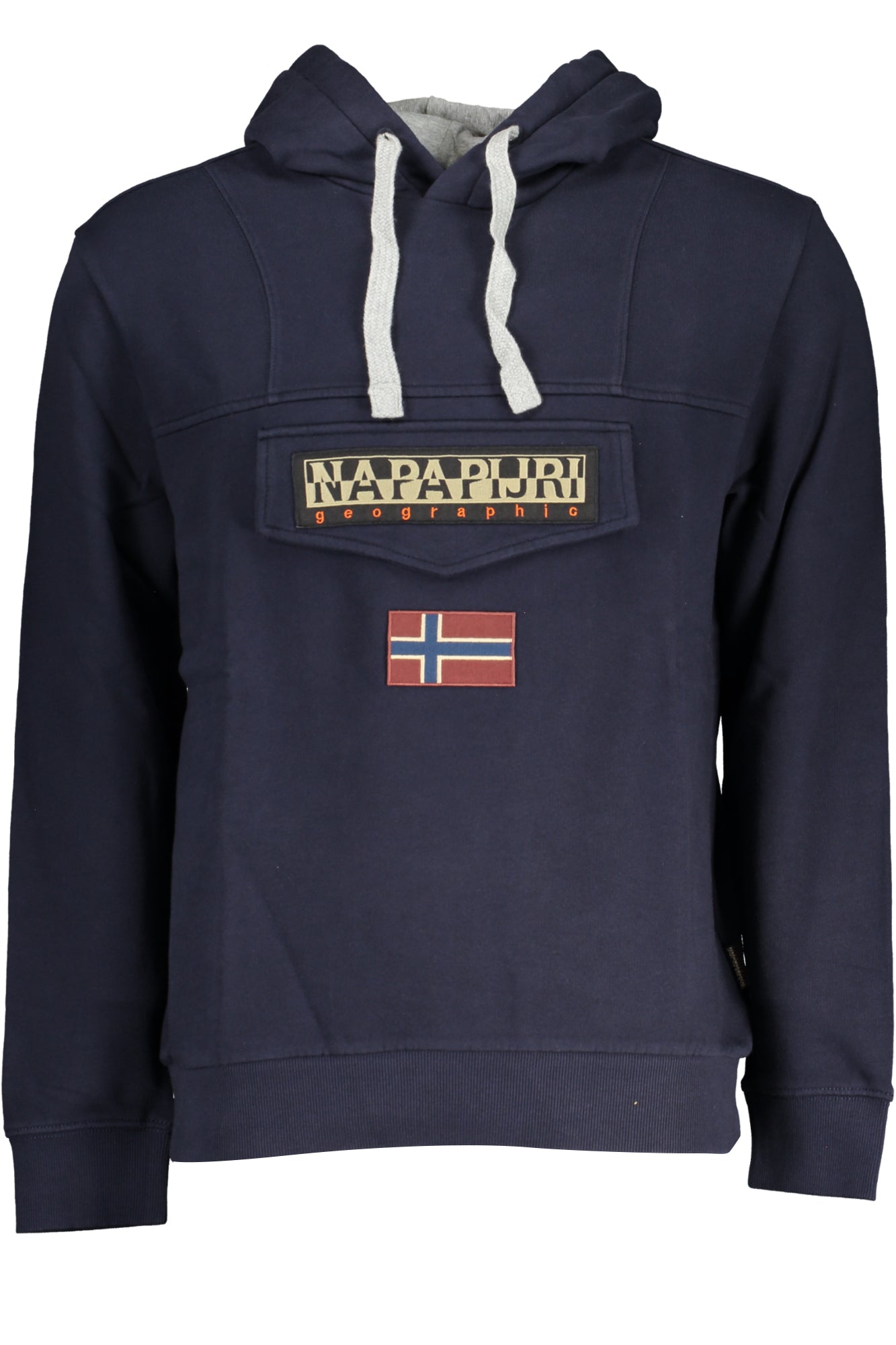 NAPAPIJRI BLAUES SWEATSHIRT FÜR HERREN MIT REISSVERSCHLUSS