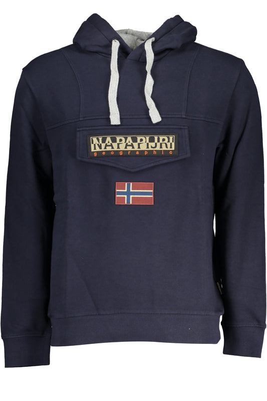 NAPAPIJRI BLAUES SWEATSHIRT FÜR HERREN MIT REISSVERSCHLUSS