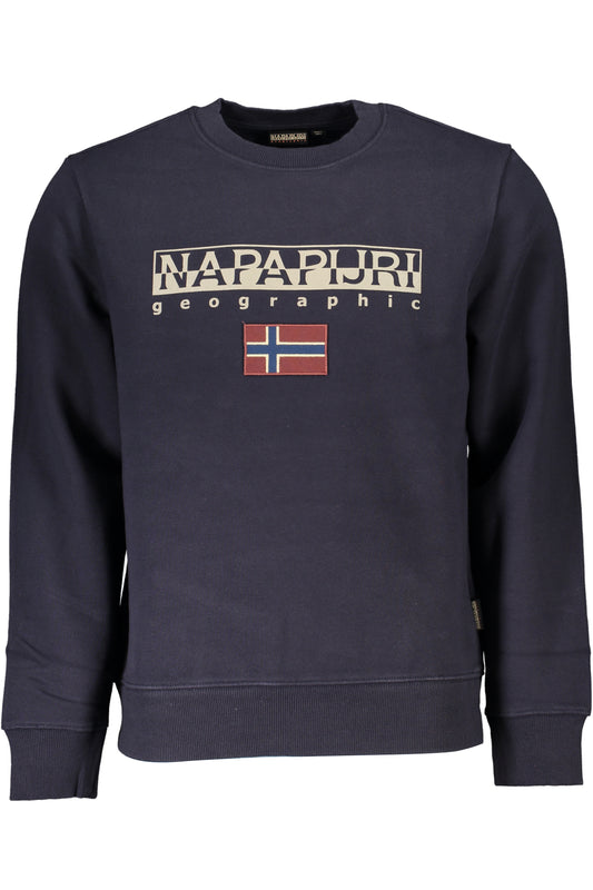 NAPAPIJRI BLAUES SWEATSHIRT FÜR HERREN MIT REISSVERSCHLUSS