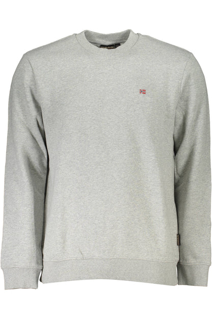 NAPAPIJRI GRAUES SWEATSHIRT FÜR HERREN MIT REISSVERSCHLUSS