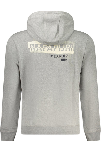 NAPAPIJRI GRAUES SWEATSHIRT FÜR HERREN MIT REISSVERSCHLUSS