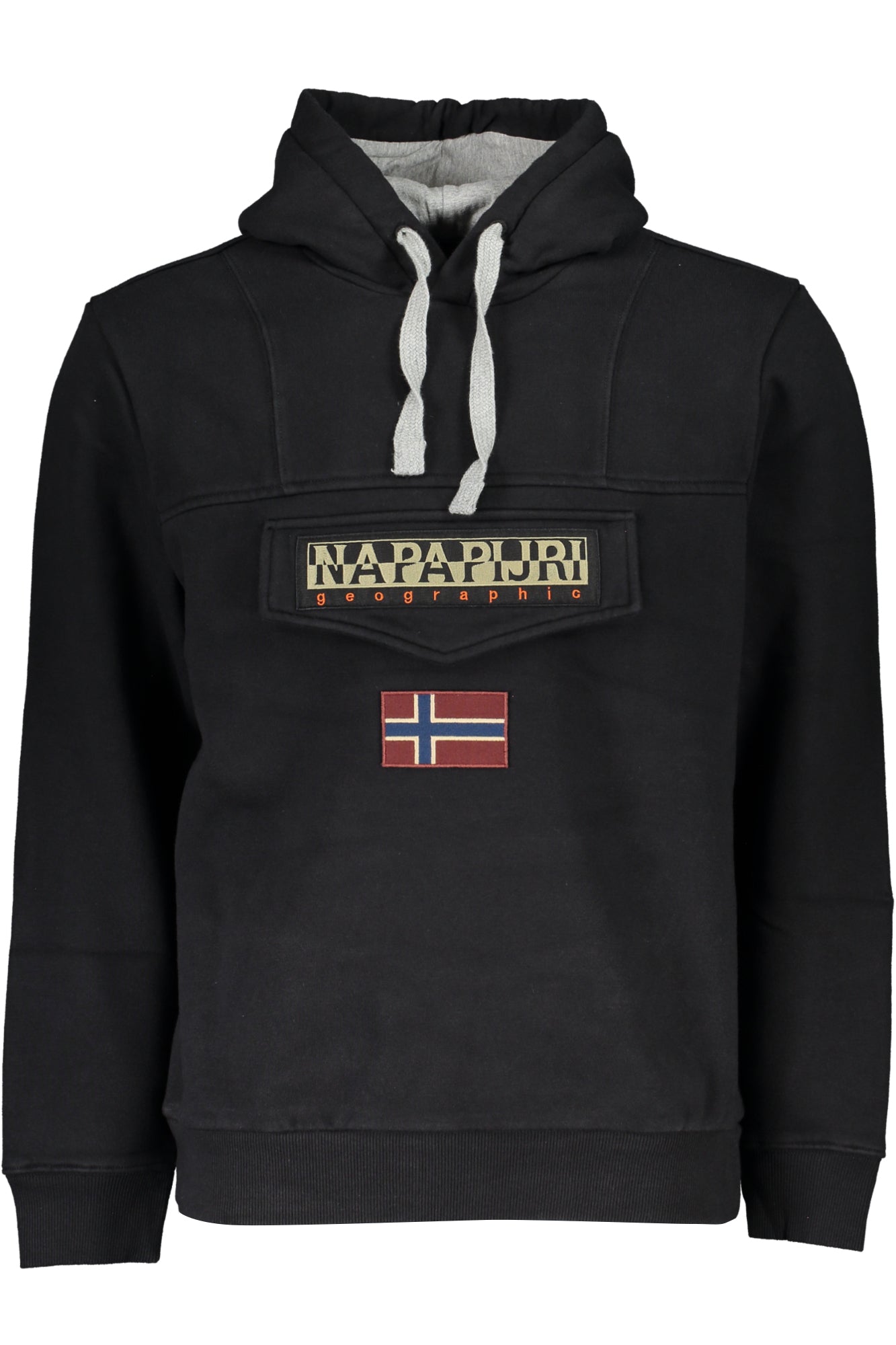NAPAPIJRI SCHWARZES HERREN-SWEATSHIRT MIT REISSVERSCHLUSS
