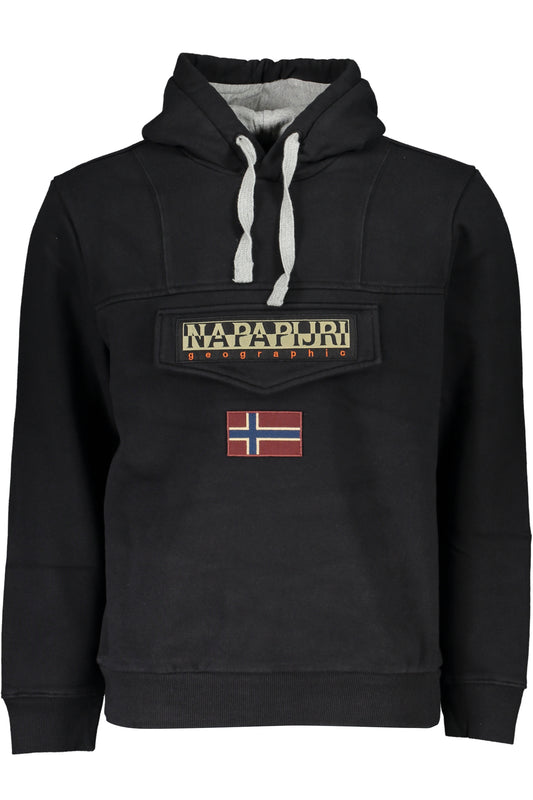NAPAPIJRI SCHWARZES HERREN-SWEATSHIRT MIT REISSVERSCHLUSS