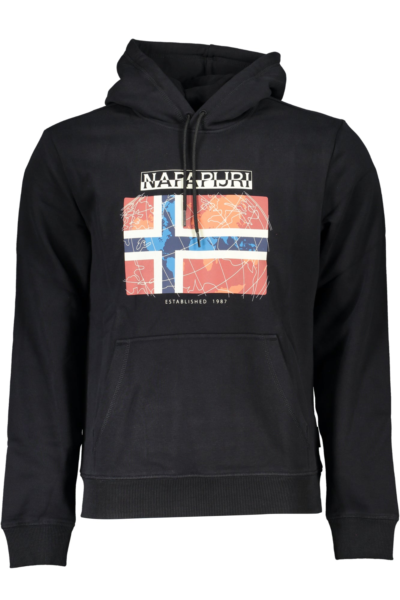 NAPAPIJRI SCHWARZES HERREN-SWEATSHIRT MIT REISSVERSCHLUSS