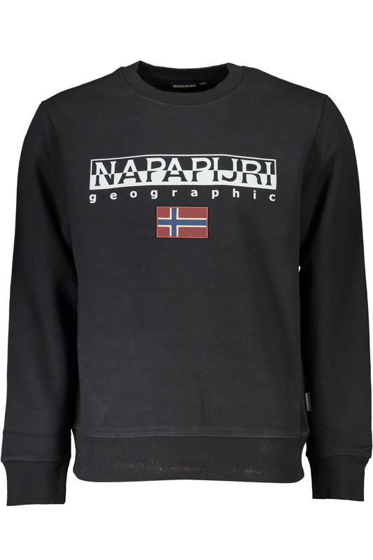 NAPAPIJRI SCHWARZES HERREN-SWEATSHIRT MIT REISSVERSCHLUSS