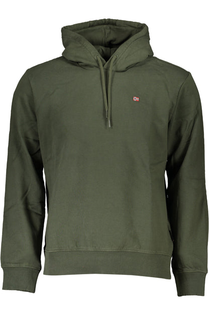 NAPAPIJRI GRÜNES HERREN-SWEATSHIRT MIT REISSVERSCHLUSS