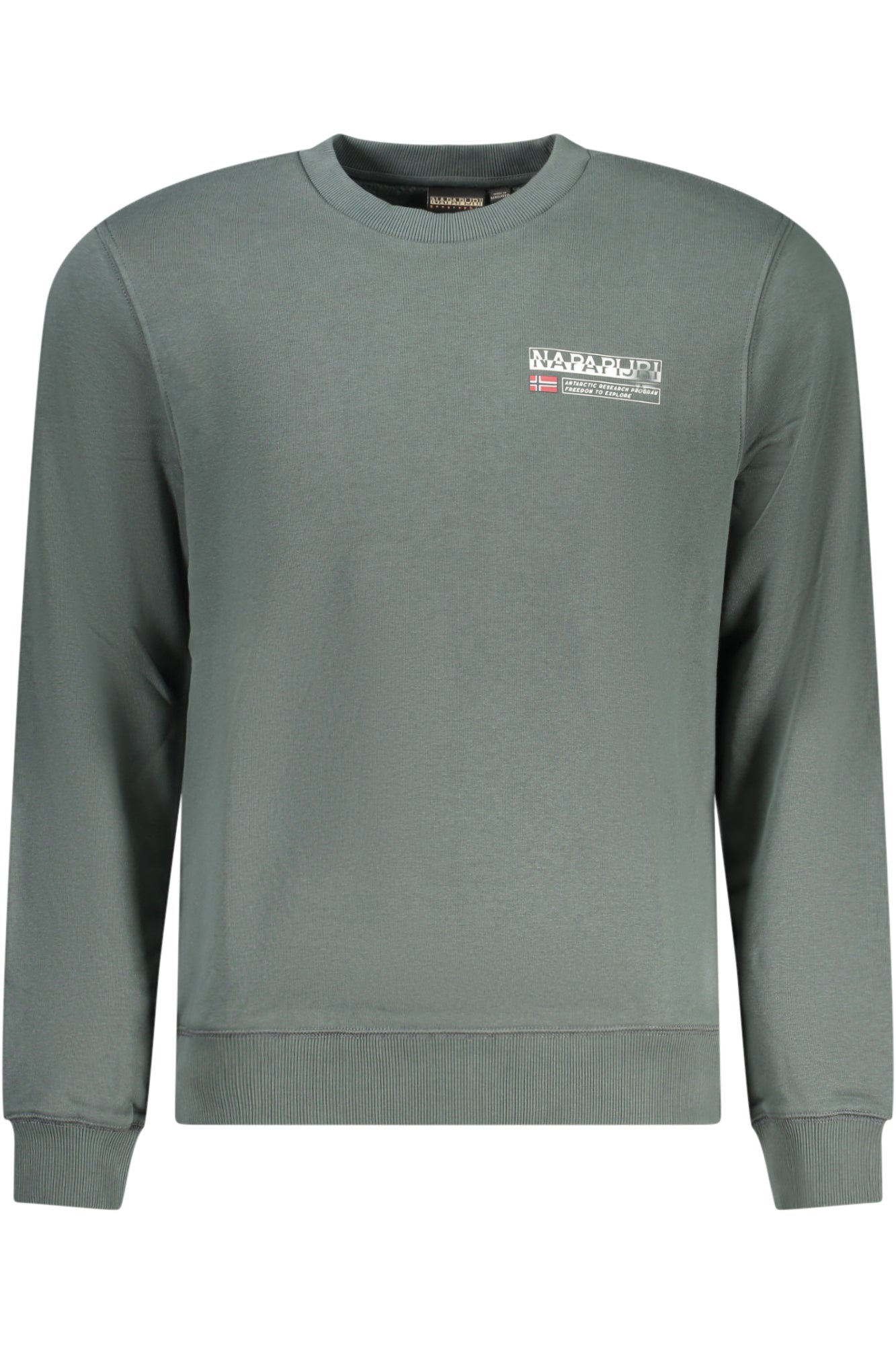 NAPAPIJRI GRÜNES HERREN-SWEATSHIRT MIT REISSVERSCHLUSS