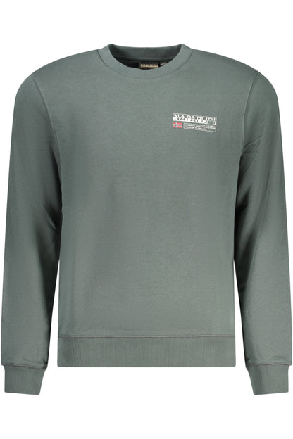 NAPAPIJRI GRÜNES HERREN-SWEATSHIRT MIT REISSVERSCHLUSS