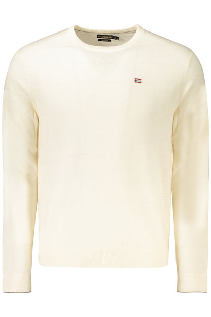 NAPAPIJRI HERREN WEISSER PULLOVER