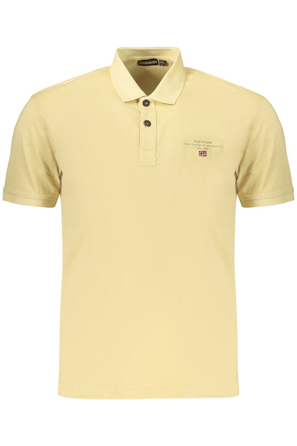 NAPAPIJRI HERREN-KURZARM-POLOSHIRT, BEIGE