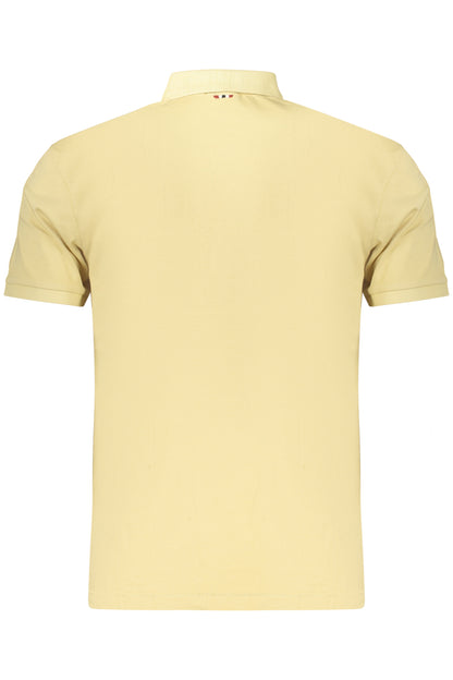NAPAPIJRI HERREN-KURZARM-POLOSHIRT, BEIGE