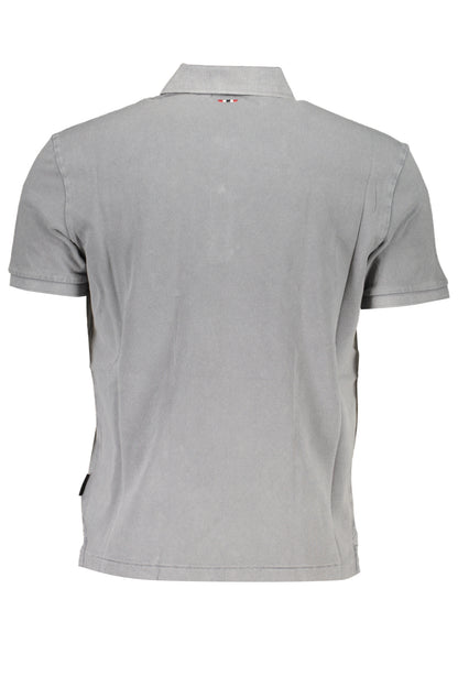 GRAUES KURZÄRMELIGES POLOSHIRT FÜR HERREN VON NAPAPIJRI