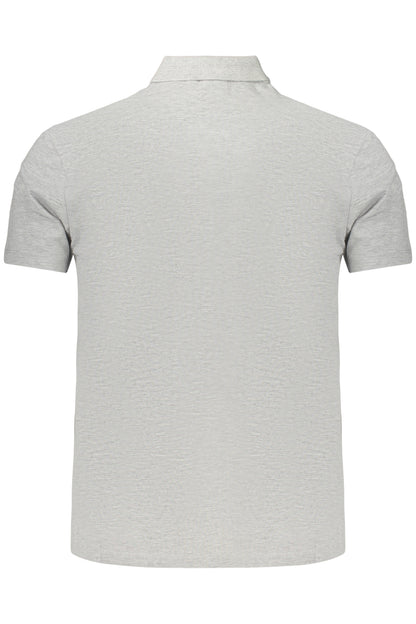 NAPAPIJRI HERREN-KURZARM-POLOSHIRT, GRAU