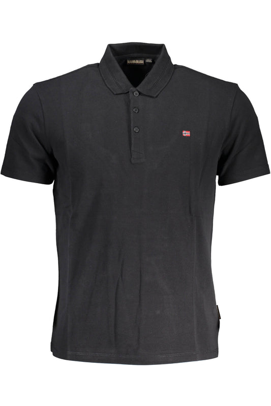 NAPAPIJRI POLO KURZARM HERREN SCHWARZ