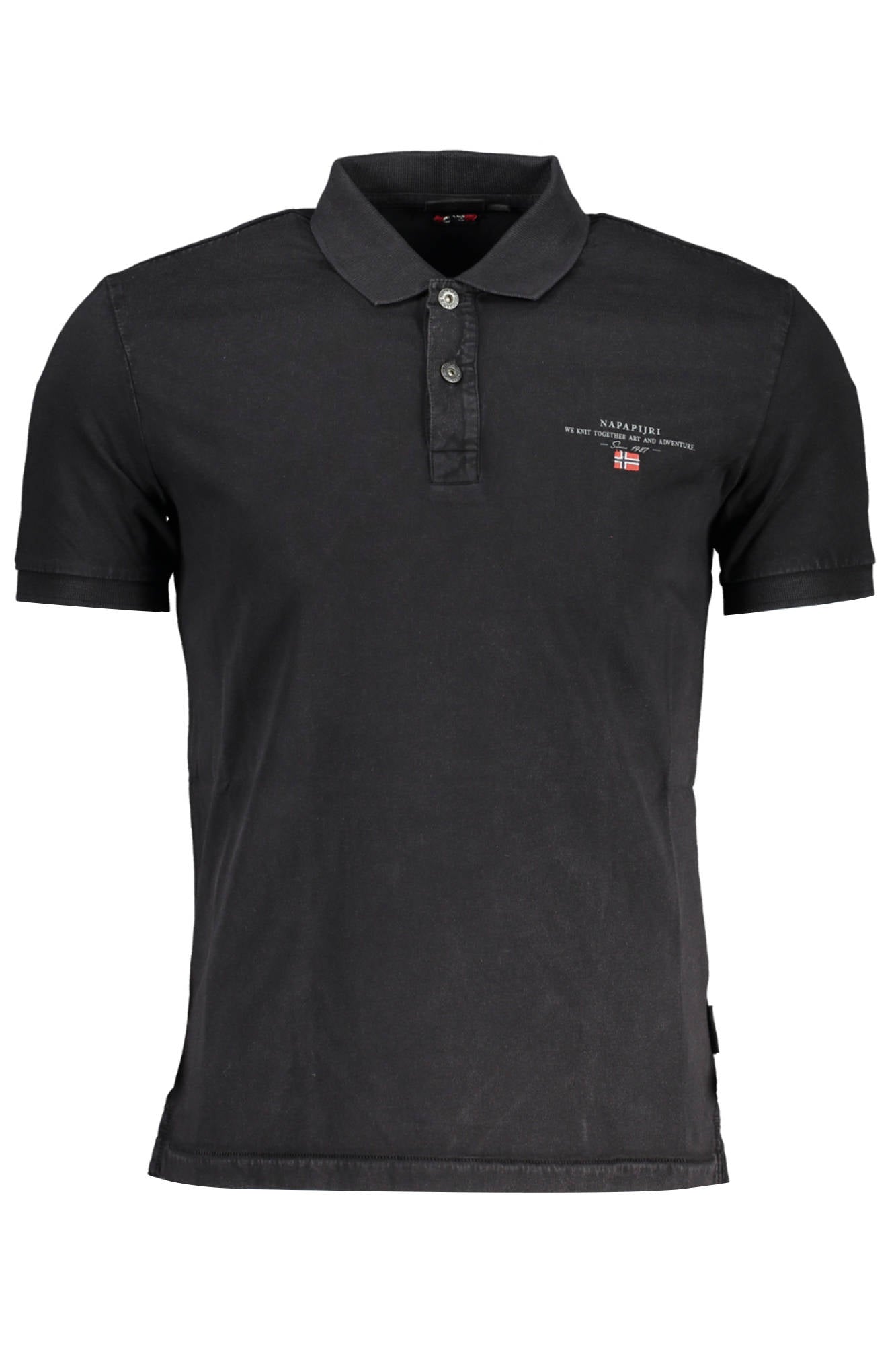 NAPAPIJRI POLO KURZARM HERREN SCHWARZ
