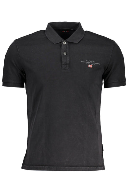 NAPAPIJRI POLO KURZARM HERREN SCHWARZ