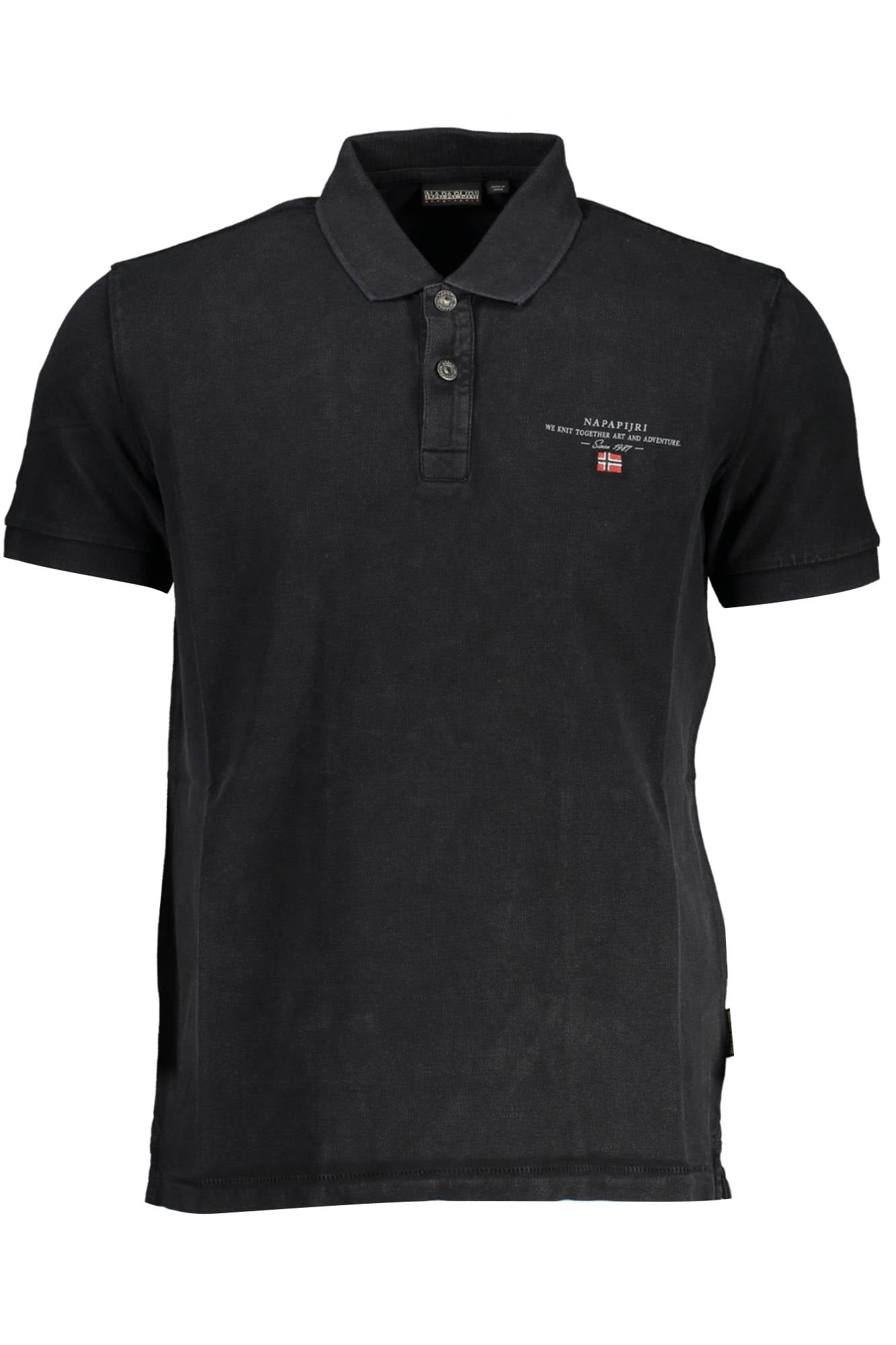 NAPAPIJRI POLO KURZARM HERREN SCHWARZ