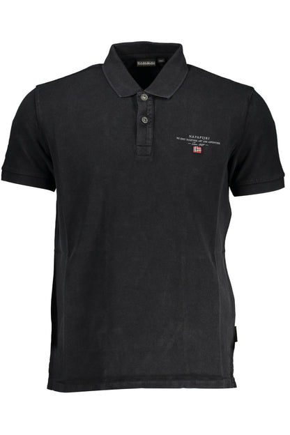 NAPAPIJRI POLO KURZARM HERREN SCHWARZ
