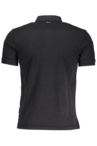 NAPAPIJRI POLO KURZARM HERREN SCHWARZ