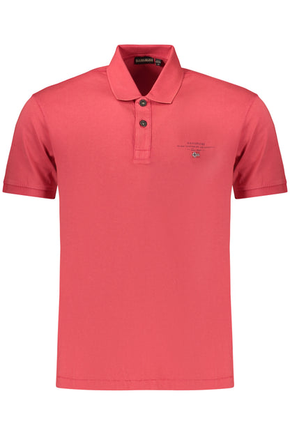 NAPAPIJRI Herren-Poloshirt mit kurzen Ärmeln, Rot